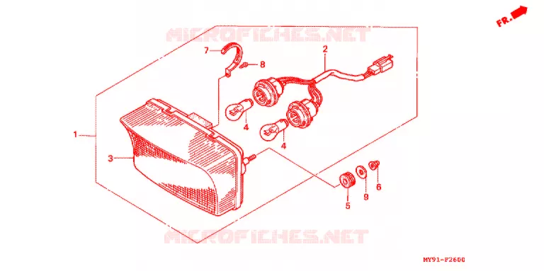 ACHTERLICHT(2) Honda MOTO 400 CB 1997  CB400F3V