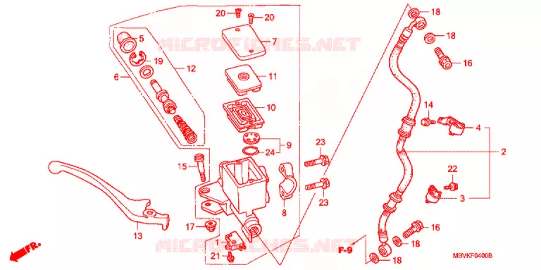 REMPOMP VOOR Honda MOTO 400 CB 2003  CB400SS2