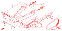 ZWAAI ARM/KETTINGKAST voor Honda CB 400 SUPER BOL D\'OR ABS VTEC REVO 2008