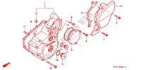 LINKS KRUKAS AFDEKKING/ GENERATOR(2) voor Honda CBX 250 TWISTER ( polluentes) 2003