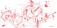 BRANDSTOF TANK voor Honda CBX 250 TWISTER 2007