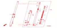 VOOR VORK voor Honda CBX 250 TWISTER 2007