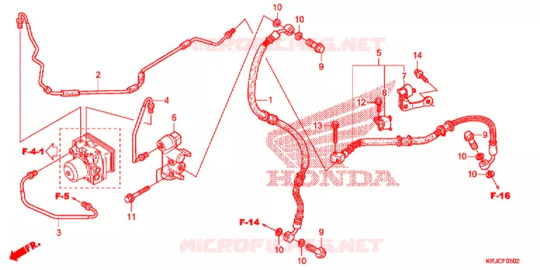 ACHTERREM PIJP  Honda SCOOTER 125 S-WING 2012  FES125AC