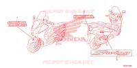 EMBLEEM/STREEP voor Honda S WING 125 ABS E 2012