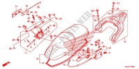 ZITTING/ACHTER DRAGER voor Honda S WING 125 ABS E 2012