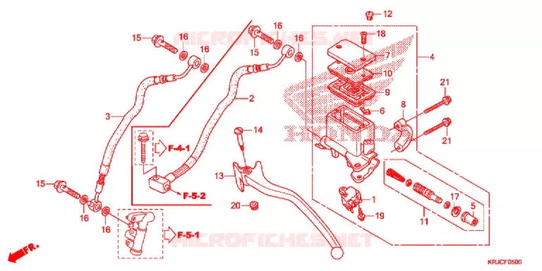 REMPOMP ACHTER Honda SCOOTER 125 S-WING 2012  FES125AC