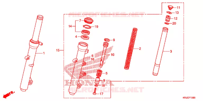 VOOR VORK Honda SCOOTER 125 S-WING 2012  FES125AC