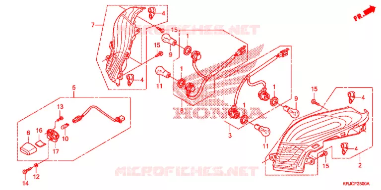 ACHTER COMBINATIE LICHT Honda SCOOTER 125 S-WING 2012  FES125AC