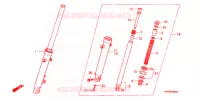 VOOR VORK voor Honda CBX 250 TWISTER 2006