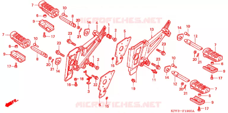 OPSTAP/KICKARM/ WISSEL PEDAAL Honda MOTO 250 CBX 2006  CBX2506