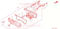 ACHTERLICHT(2) voor Honda CBX 250 TWISTER 2004
