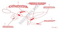 EMBLEEM/STREEP (CBX2501,C3,3) voor Honda CBX 250 TWISTER 2003
