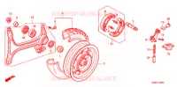 ACHTER WIEL voor Honda CH 250 ELITE 1989