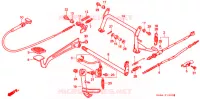 HOOFD STANDAARD/REMPEDAAL voor Honda CH 250 ELITE 1989