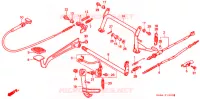 HOOFD STANDAARD/REMPEDAAL voor Honda CH 250 ELITE 1990