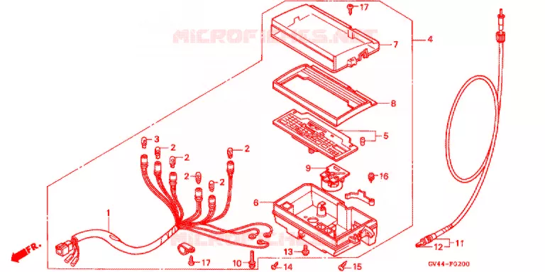 COMBINATIEMETER Honda SCOOTER 80 ELITE 1994  CH80R