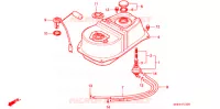 BRANDSTOF TANK voor Honda CH 80 ELITE 1998