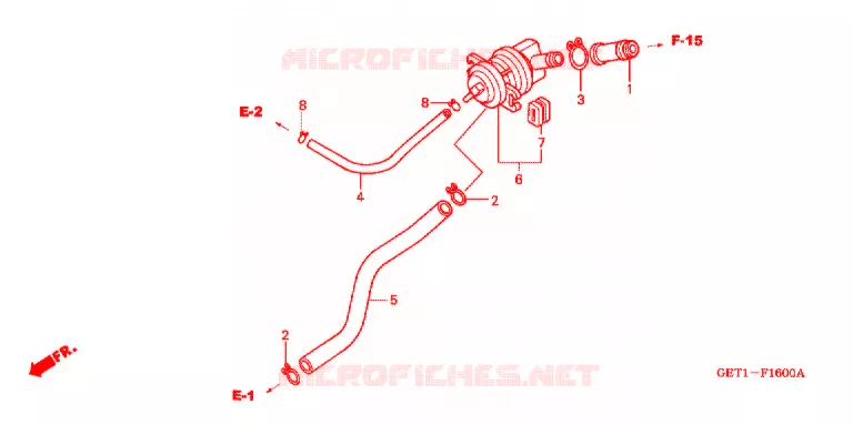 LUCHT INJECTIE KLEP Honda SCOOTER 50 SCOOPY 2004  CHF503