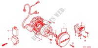 LINKS KRUKAS AFDEKKING/ GENERATOR(2) voor Honda CR 250 R 2000