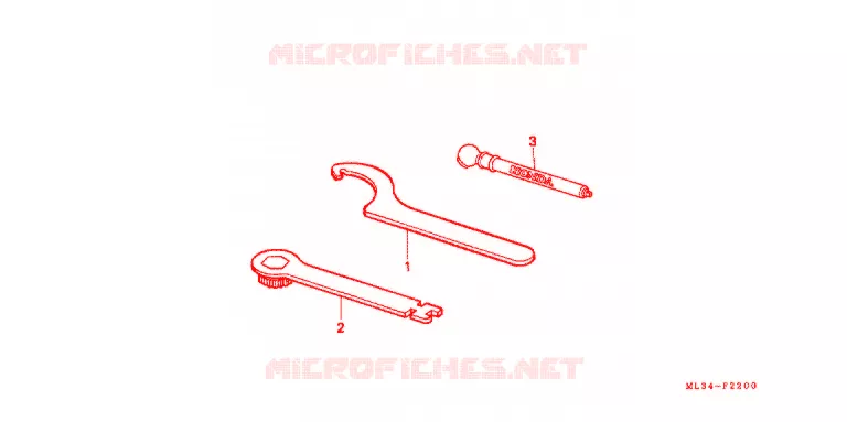 GEREEDSCHAP/ACCUVAK Honda MOTO 500 CR 1990  CR500RL