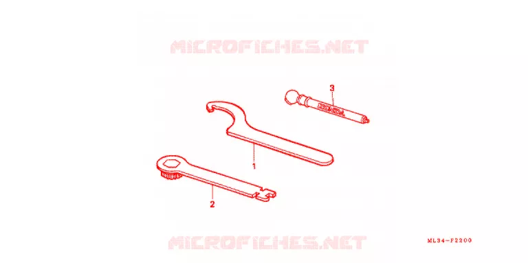 GEREEDSCHAP/ACCUVAK Honda MOTO 500 CR 1991  CR500RM
