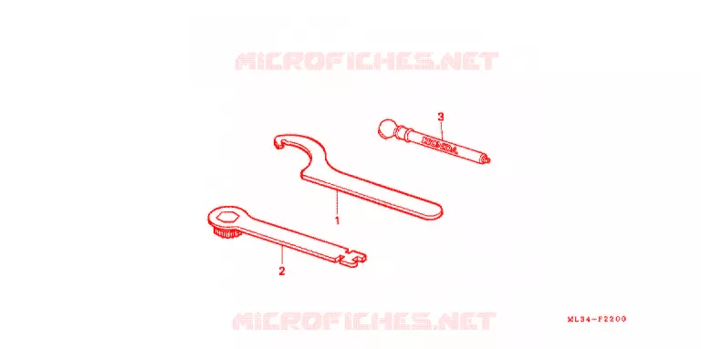 GEREEDSCHAP/ACCUVAK Honda MOTO 500 CR 1992  CR500RN