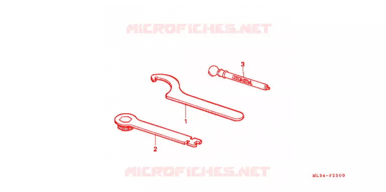GEREEDSCHAP/ACCUVAK Honda MOTO 500 CR 1993  CR500RP