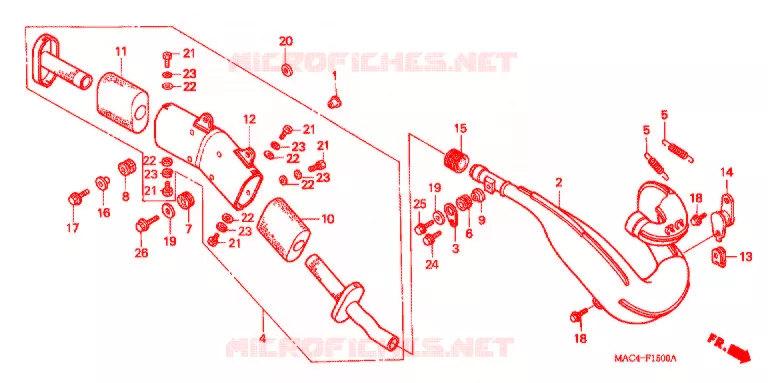 EXPANSIE KAMER Honda MOTO 500 CR 1998  CR500RW