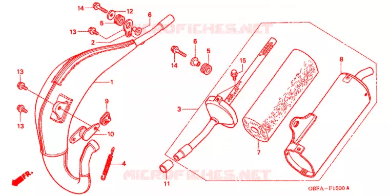 EXPANSIE KAMER Honda MOTO 80 CR 2002  CR80RB2