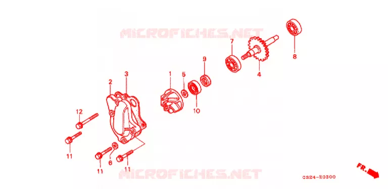 WATERPOMP Honda MOTO 80 CR 1990  CR80RL