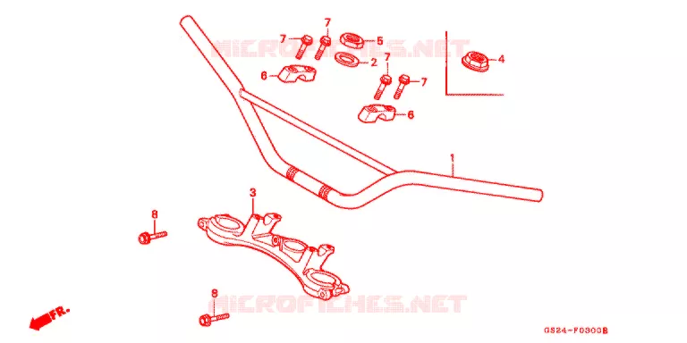 HENDEL PIJP/BOVENSTE BRUG (2) Honda MOTO 80 CR 1995  CR80RS