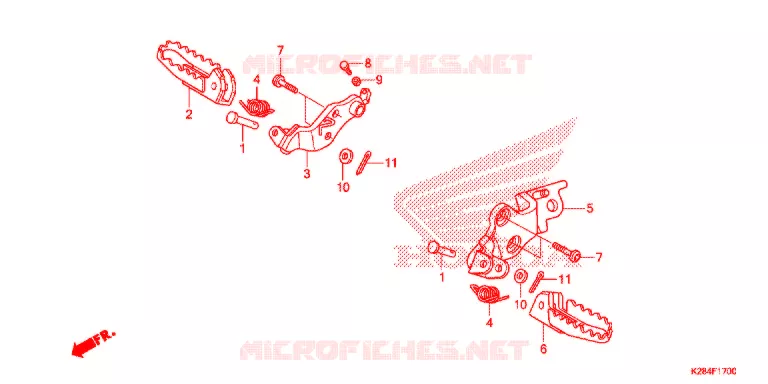 OPSTAP/KICKARM/ WISSEL PEDAAL Honda MOTO 125 CRF 2014  CRF125FBE
