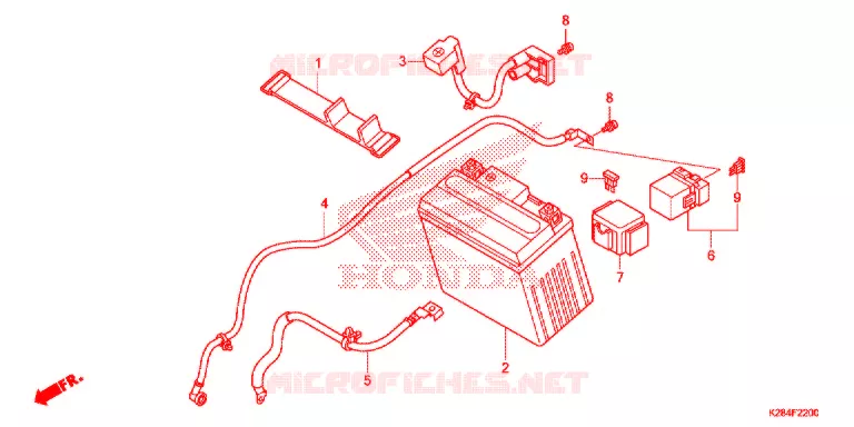 GEREEDSCHAP/ACCUVAK Honda MOTO 125 CRF 2015  CRF125FBF