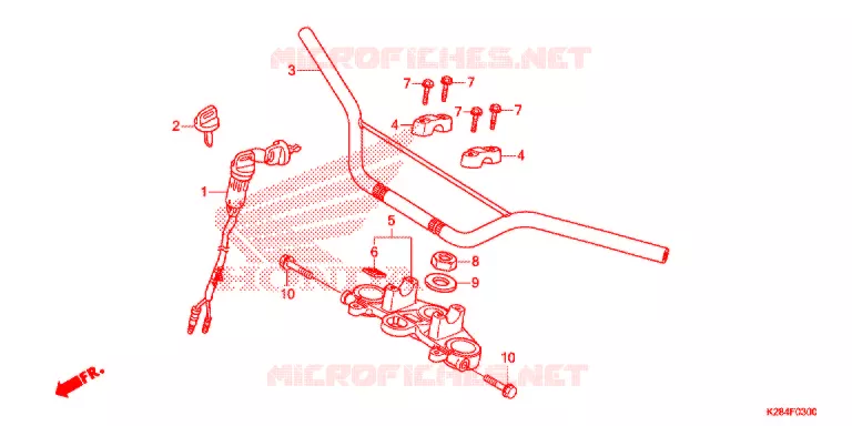 HENDEL PIJP Honda MOTO 125 CRF 2015  CRF125FBF