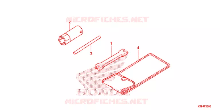 GEREEDSCHAP/ACCUVAK Honda MOTO 125 CRF 2017  CRF125FBH