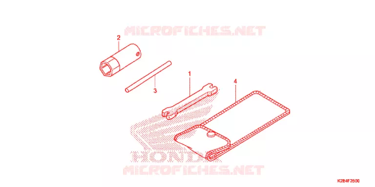 GEREEDSCHAP/ACCUVAK Honda MOTO 125 CRF 2017  CRF125FH