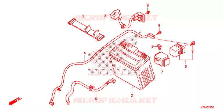 GEREEDSCHAP/ACCUVAK Honda MOTO 125 CRF 2017  CRF125FH