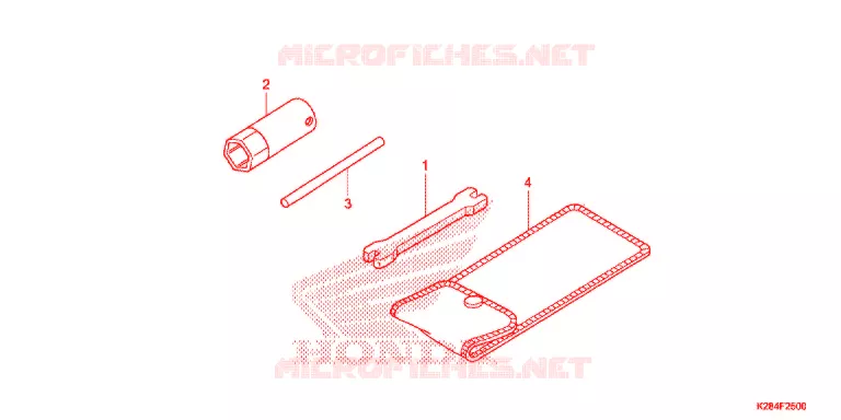 GEREEDSCHAP/ACCUVAK Honda MOTO 125 CRF 2017  CRF125FH