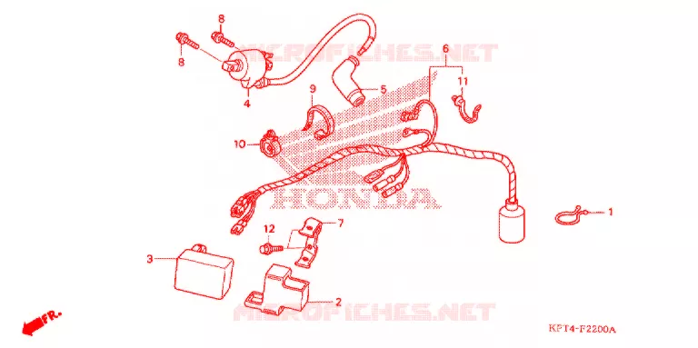 BEDRADINGSBUNDEL ('03-'05) Honda MOTO 150 CRF 2004  CRF150F4