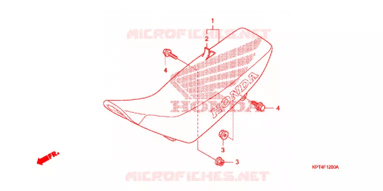 ENKELE ZITTING(2) Honda MOTO 150 CRF 2005  CRF150F5