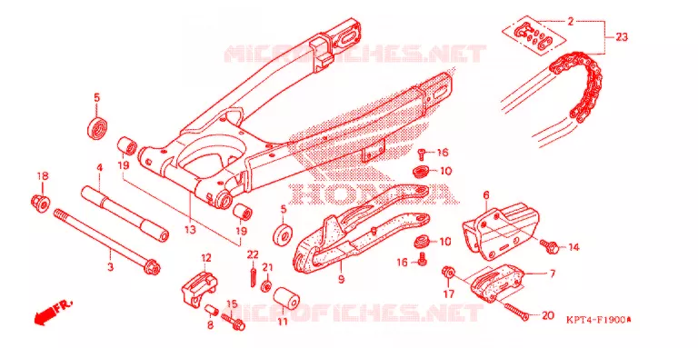 ZWAAI-ARM/KETTINGKAST Honda MOTO 150 CRF 2006  CRF150F6