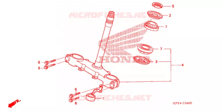 STURING STANG/BOVENSTE BRUG Honda MOTO 150 CRF 2006  CRF150F6