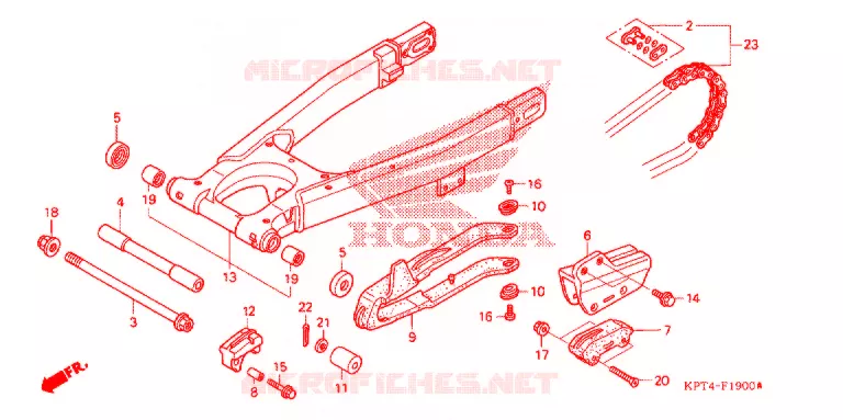 ZWAAI-ARM/KETTINGKAST Honda MOTO 150 CRF 2008  CRF150F8