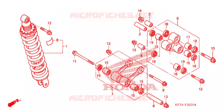 ACHTER KUSSEN(2) Honda MOTO 150 CRF 2009  CRF150F9