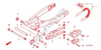 ZWAAI ARM/KETTINGKAST voor Honda CRF 150 F 2010