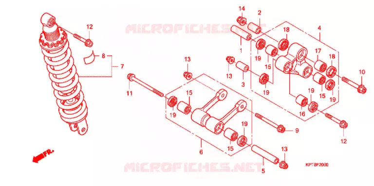 ACHTER KUSSEN(2) Honda MOTO 150 CRF 2009  CRF150F9