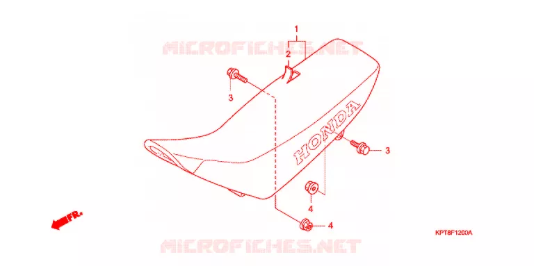 ENKELE ZITTING(2) Honda MOTO 150 CRF 2011  CRF150FB