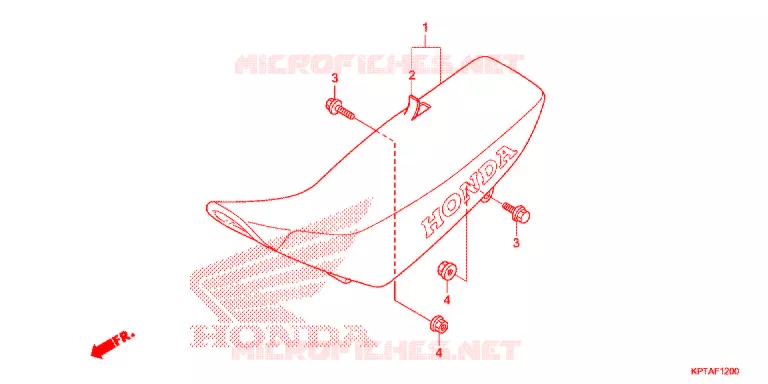 ENKELE ZITTING(2) Honda MOTO 150 CRF 2012  CRF150FC