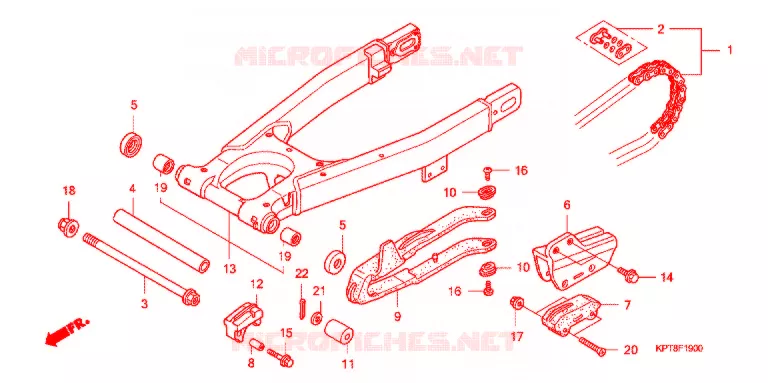 ZWAAI-ARM/KETTINGKAST Honda MOTO 150 CRF 2012  CRF150FC