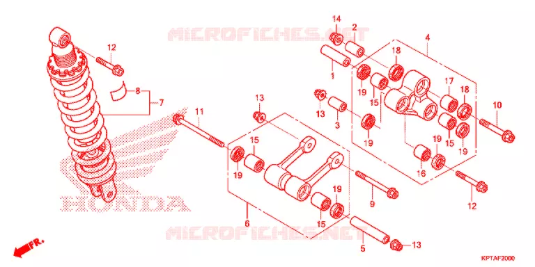 ACHTER KUSSEN(2) Honda MOTO 150 CRF 2013  CRF150FD